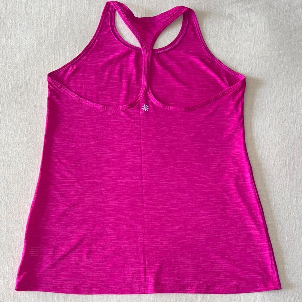 💖🏃‍♀️ EUC Athleta Racerback Tank – Vibrant Pink – Size L - Picture 6 of 6
